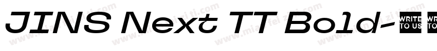 JINS Next TT Bold字体转换